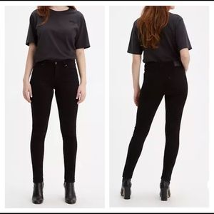 Levi’s 711, Mid Rise, Black, Skinny Fit, Slim Fit